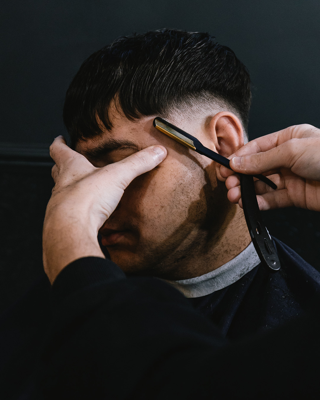 Detail of haircut